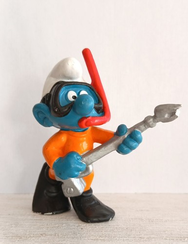Figurine schtroumpf plongeur - figurine,